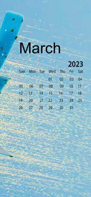 March 2023 Calendar Wallpaper