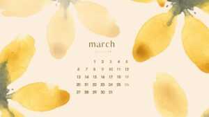 March 2023 Calendar Wallpaper