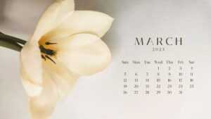 March 2023 Calendar Wallpaper