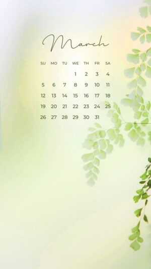 March Calendar 2023 Wallpaper