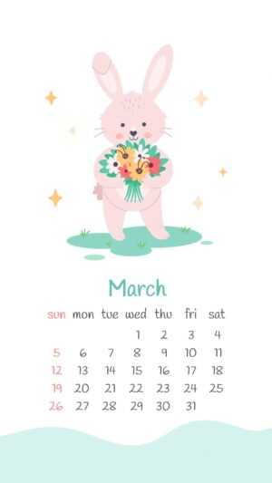 March Calendar 2023 Wallpaper