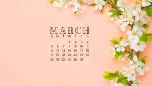 March Calendar 2023 Wallpaper