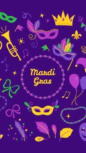 Mardi Gras iPhone Wallpaper