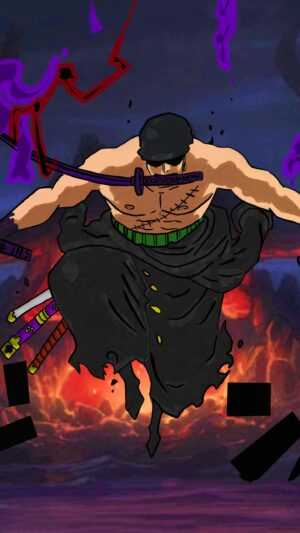 Zoro King of Hell Wallpaper