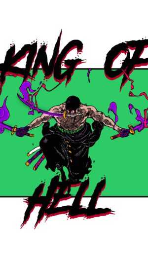 Zoro King of Hell Wallpaper