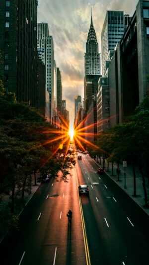 Manhattanhenge Wallpaper