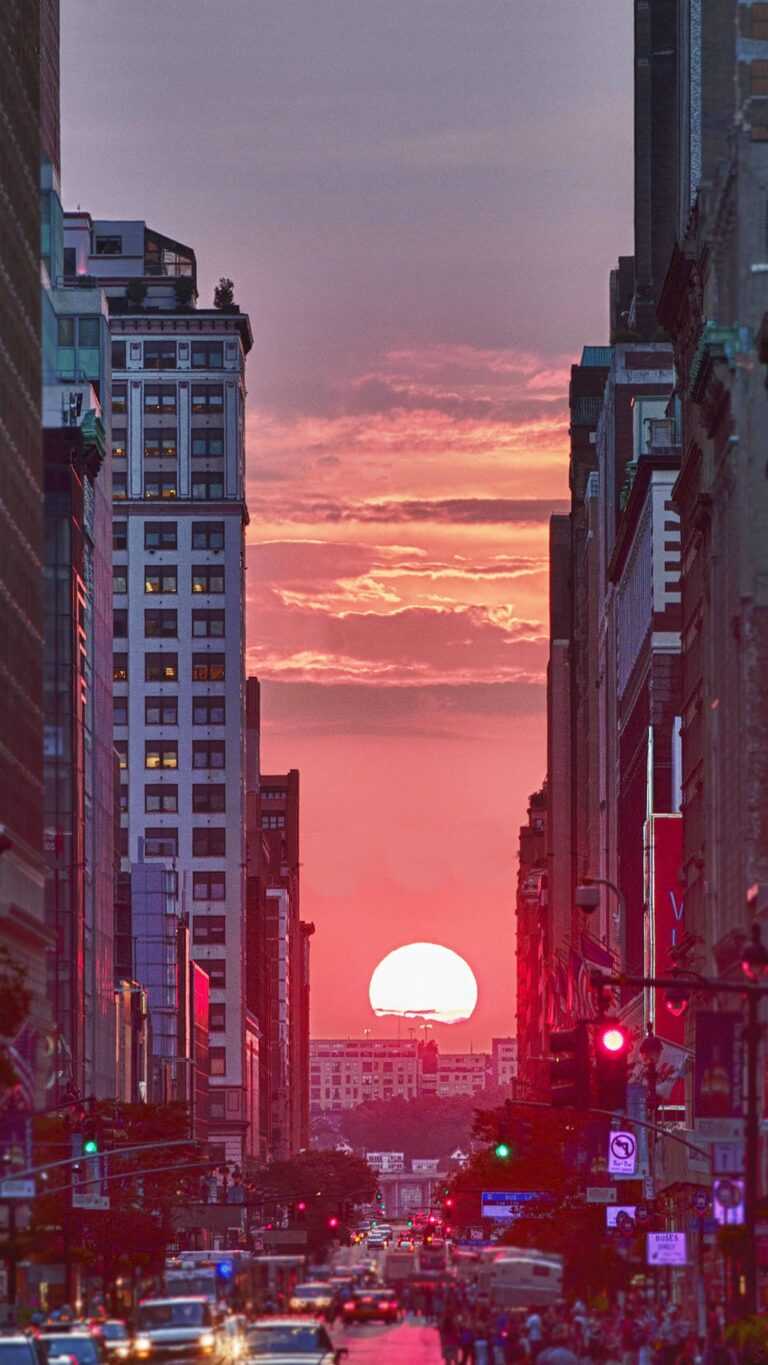 Manhattanhenge Wallpaper iXpap