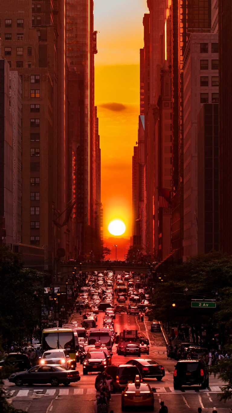 Manhattanhenge Wallpaper iXpap