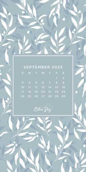 2023 September Calendar Wallpaper