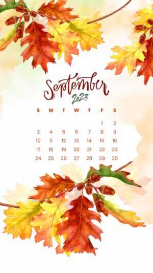 2023 September Calendar Wallpaper