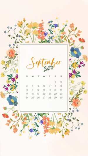 2023 September Calendar Wallpaper