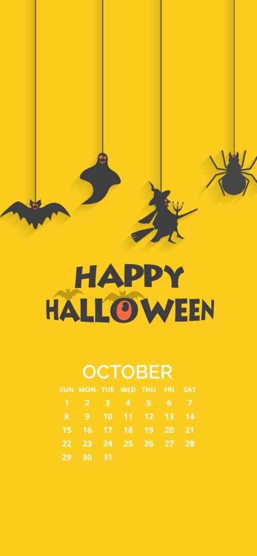 October Calendar Wallpaper 2023 - iXpap