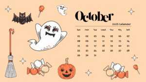 October Calendar Wallpaper 2023