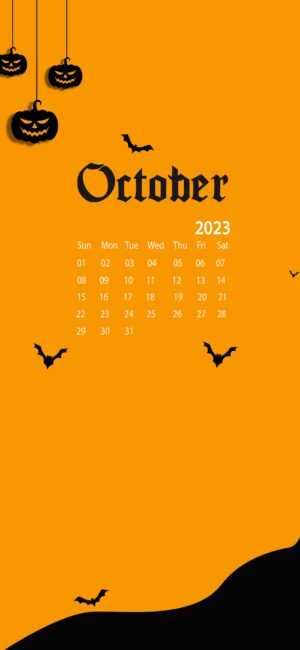 October Calendar Wallpaper 2023