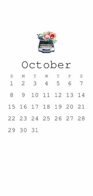 October Calendar Wallpaper 2023