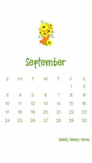 September 2023 Calendar Wallpaper