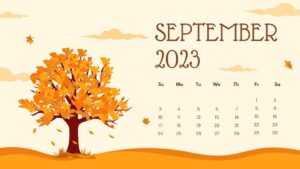 September 2023 Calendar Wallpaper