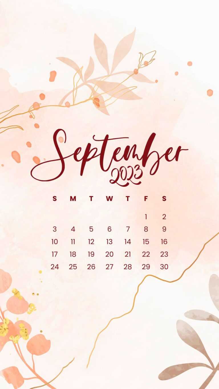 September 2023 Calendar Wallpaper - iXpap