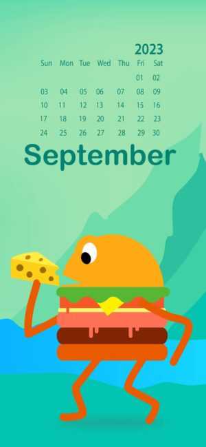 September 2023 Calendar Wallpaper