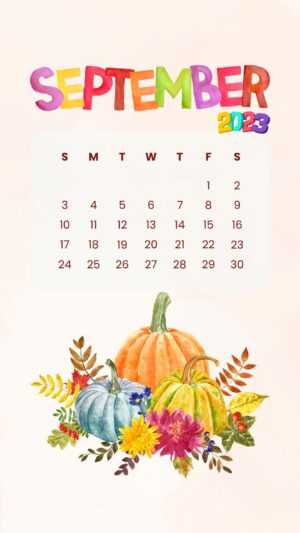 September 2023 Calendar Wallpaper