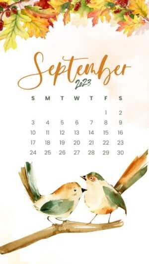 September 2023 Calendar Wallpaper