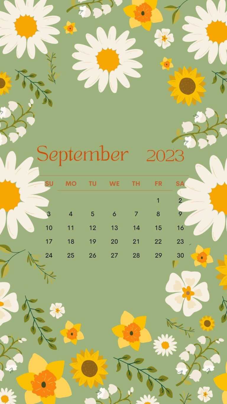 September 2023 calendar wallpaper ixpap