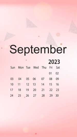 September 2023 Calendar Wallpaper