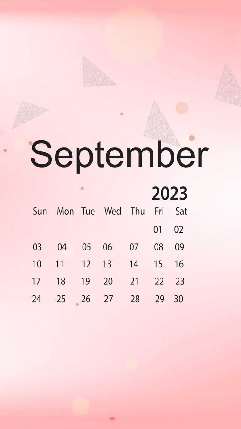 September 2023 calendar wallpaper ixpap