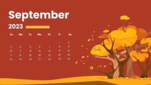 September 2023 Calendar Wallpaper