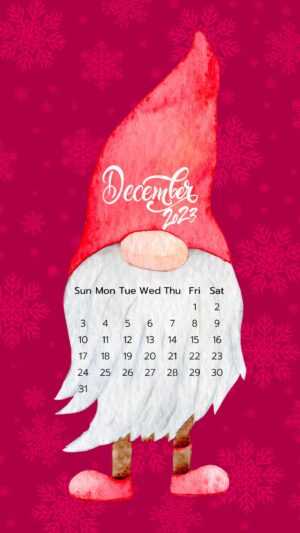 December Calendar 2023 Wallpaper