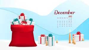 December Calendar 2023 Wallpaper