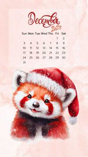 December Calendar 2023 Wallpaper