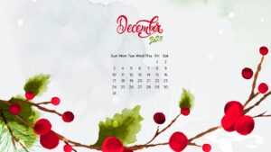 December Calendar 2023 Wallpaper