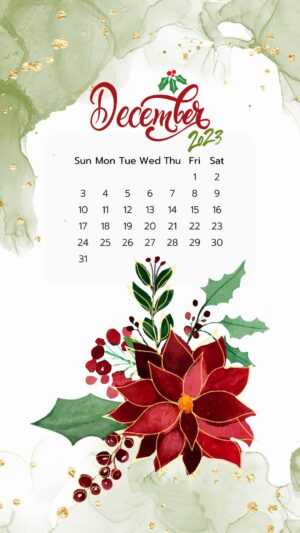 December Calendar 2023 Wallpaper