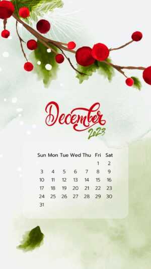 December Calendar 2023 Wallpaper