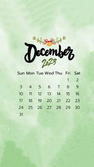 December Calendar Wallpaper 2023