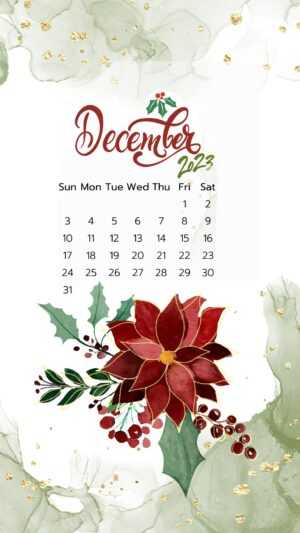 December Calendar Wallpaper 2023