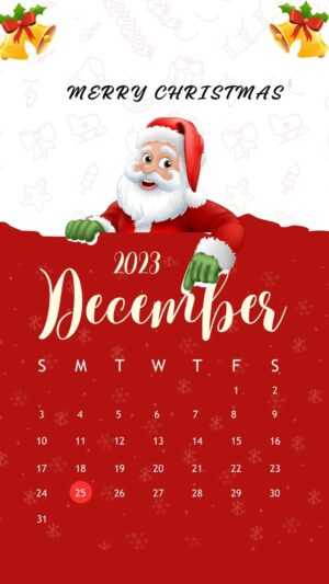 December Calendar Wallpaper 2023