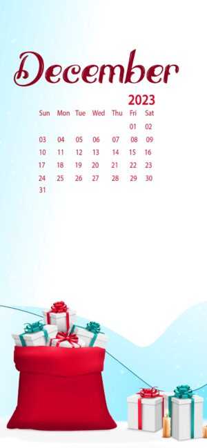 December Calendar Wallpaper 2023