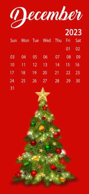 December Calendar Wallpaper 2023