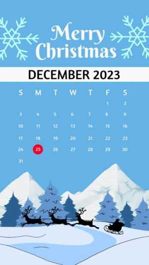 December Calendar Wallpaper 2023