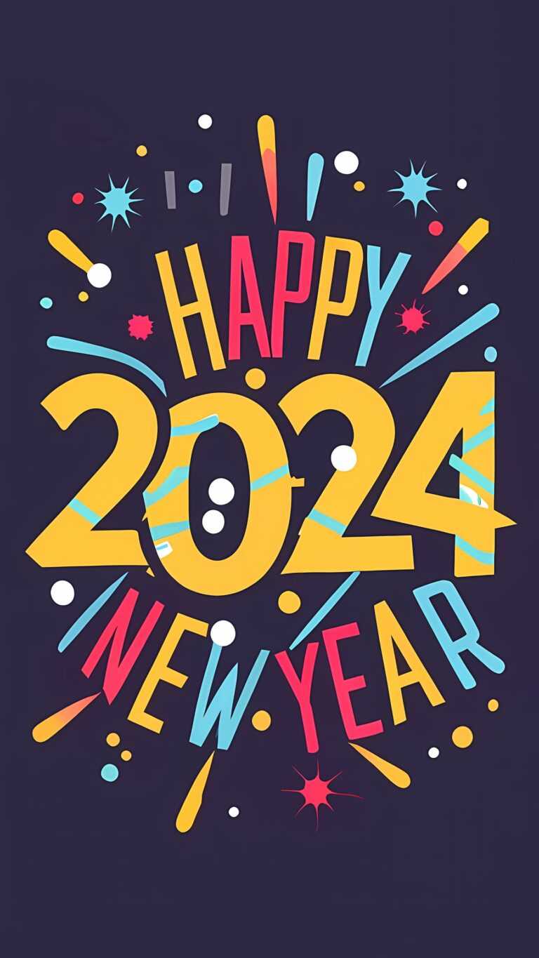 Happy New Year 2024 Wallpaper iXpap