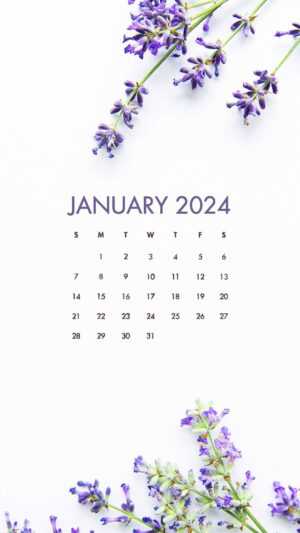 January 2024 Calendar Wallpaper