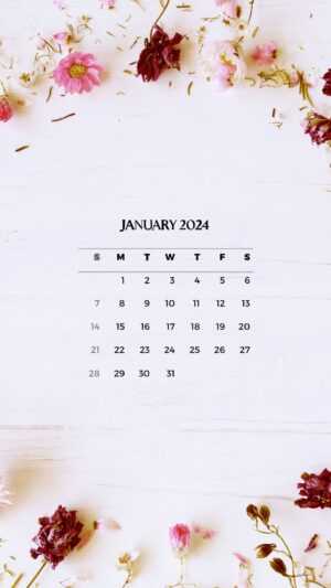 January 2024 Calendar Wallpaper