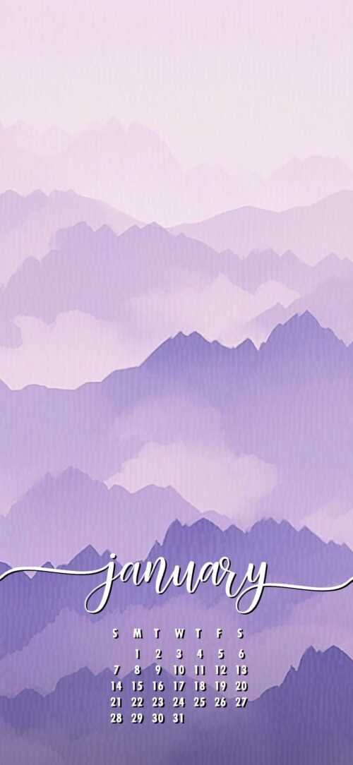 January 2025 Calendar Wallpaper iXpap