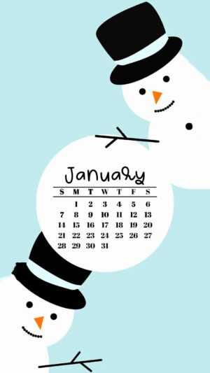 January 2024 Calendar Wallpaper