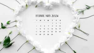 February 2024 Calendar Wallpaper