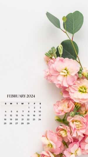 February 2024 Calendar Wallpaper