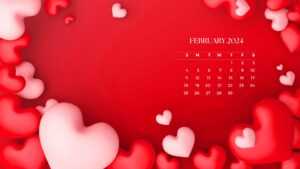 February 2024 Calendar Wallpaper