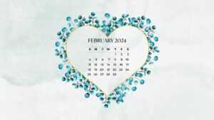 February 2024 Calendar Wallpaper